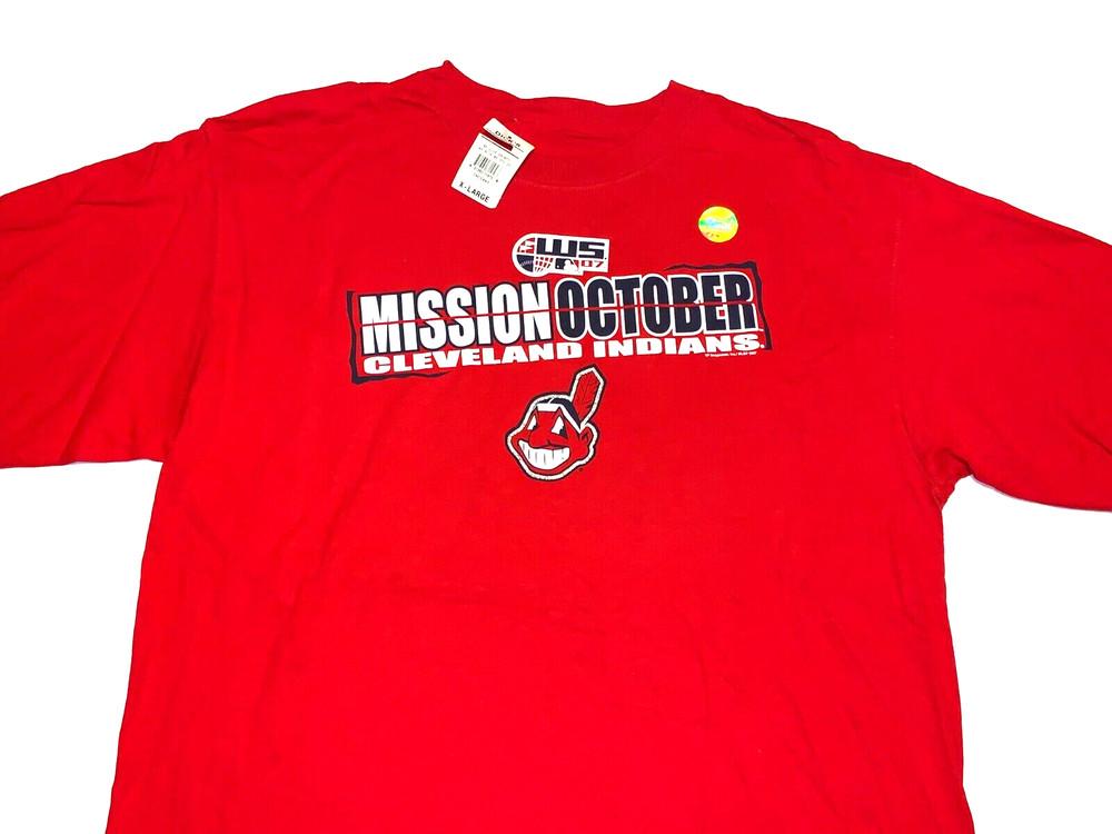 

Rare! Vintage 2007 Cleveland Indians Chief Wahoo World Series T-Shirt New NWT XL Unisex T-Shirt S