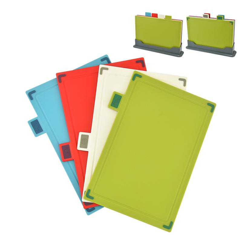 Four-Color Non-Slip Cutting Board Set for Baby & Household Use