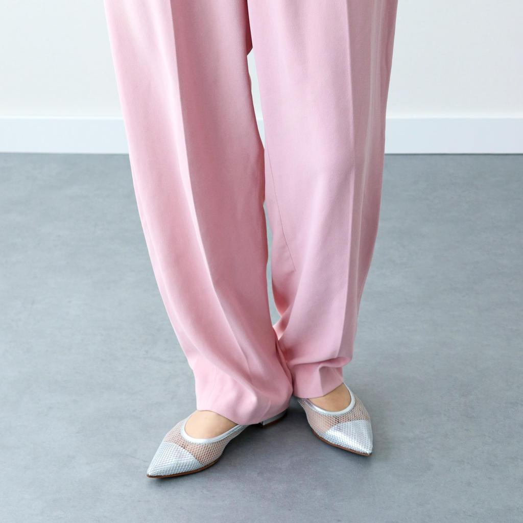 Fabio Rusconi Women's Pointed Toe Low Heel Net Pumps F41504 Silver, Size 22.5cm