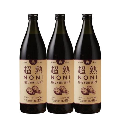 Chojuku Noni 100% Noni Juice, Matured Type, 900ml, 3 Bottles