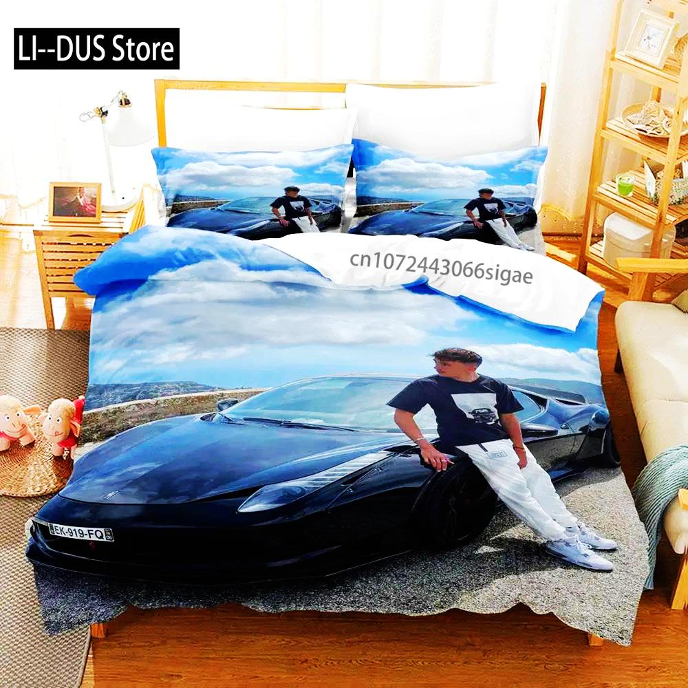 Inoxtag 2024 New 3D Printing Bedding Set Single Double Queen King Size Duvet Cover Set For Boys Bedroom Bedding Set Twin Single