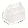 20pcs/Set Transparent Cardboard Cake Candy Gift Box for Birthday Party Pastry Desserts Biscuits Holiday Treats