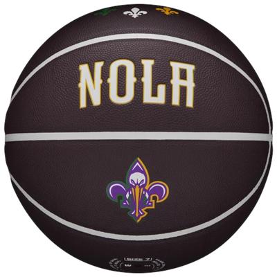 Wilson NBA Team City Collector New Orleans Pelicans Ball, Unisex Brown Basketball