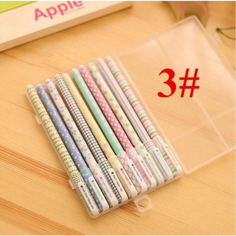 10 Stück / Packung hochwertige 0,38 mm koreanische niedliche Gelstifte Heißer Verkauf Schulbedarf Büro