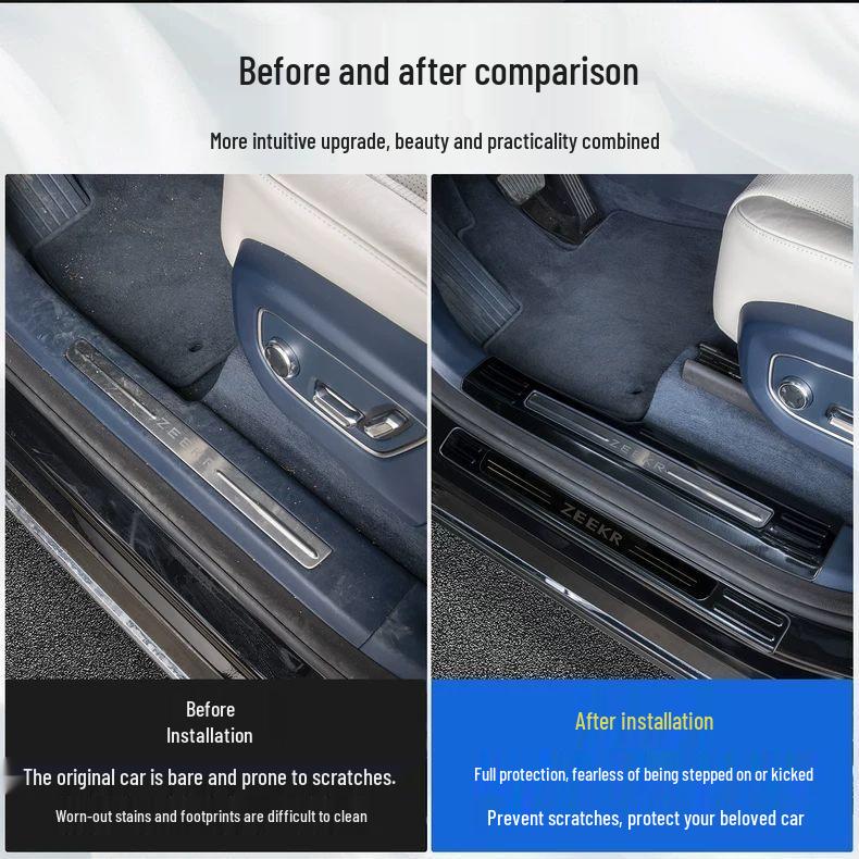 2024-2025 Zeekr 009 Door Sill Protector: Anti-scratch Welcome Pedal & Decorative Guard