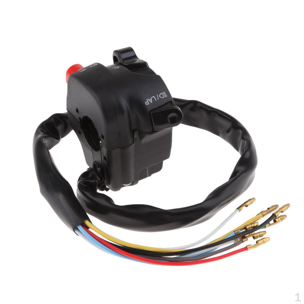 

12 В 2-функциональный левый переключатель на руле в сборе для мотоцикла, квадроцикла