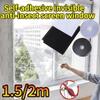 Kendinden Yapışkanlı DIY Sineklik İç Mekan Böcek Önleyici Sineklik Perde Pencere Ağı Korumaları Ağ Ev Tekstili Yatak Bahçe