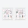 SEORO 01 (2 Sheets) - Tattoo Sticker/Temporary Tattoo