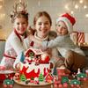 18 Pieces Christmas Cake Decoration Train Christmas Tree Santa Sleigh Reindeer for Christmas Themed Birthday Party Supplies