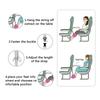 2025 New Airplane Footrest With Adjustable Strap, Portable Hammock Leg Rest, Perfect Travel Accessories