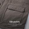Xuezhongfei Men's Stand-Collar Down Vest - Utility Style