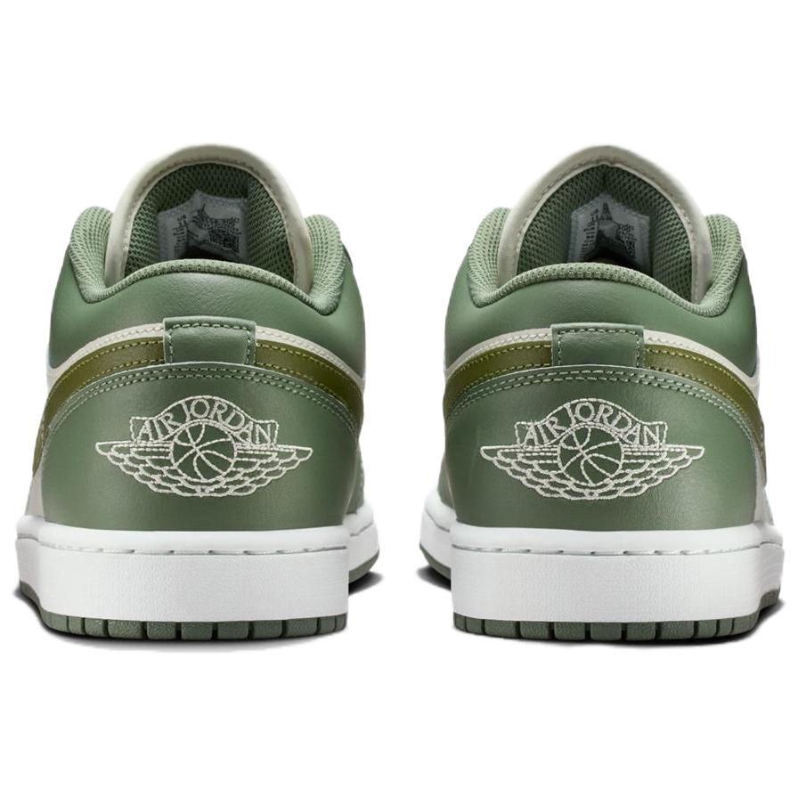 Jordan Air 1 Comfortable Fit Low Top Retro Basketball Shoes Men sneaker Green White 553558-300