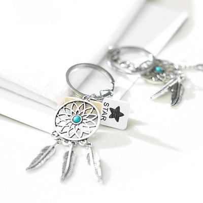 Key Ring Key Chain Feather Tassels Dreamcatcher Charm Pendant Keyring Keychain