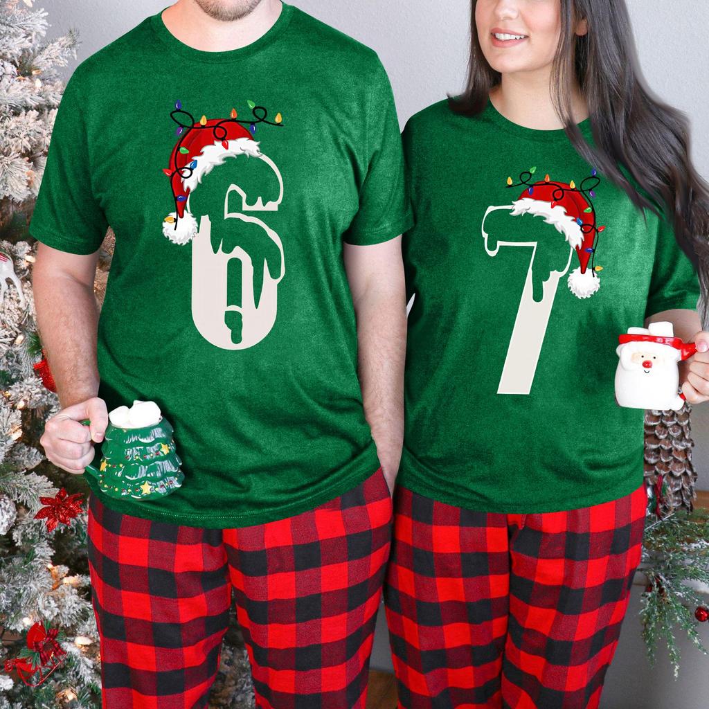 Camiseta de manga corta con cuello redondo y estampado de moda para mujer