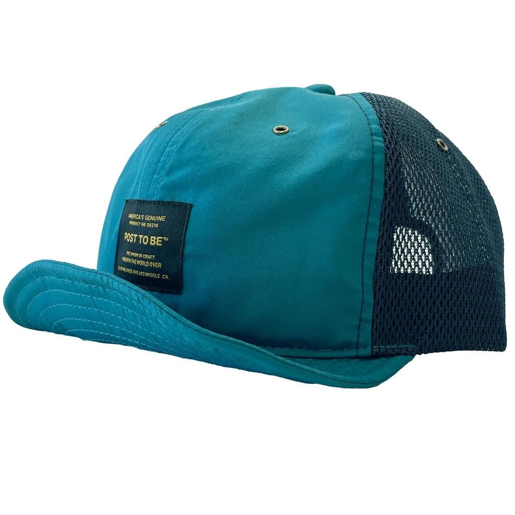 Post To Be Tag Duspo Cap Umpire Cap Short Brim Hat Wired Big Size Mesh Blue Green