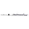 NUVO Plastic Wind Instrument Flute C Key Student Flute Student Flute N230SFWB exclusive 2.0 White/Black [With semi-hard case] []