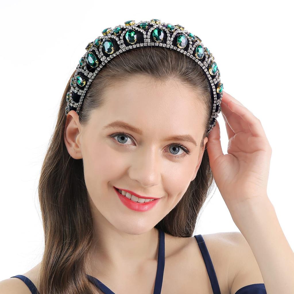 Barock Flanell handgemacht Strass Stirnband Amazon breiter Rand Schwamm Stirnband