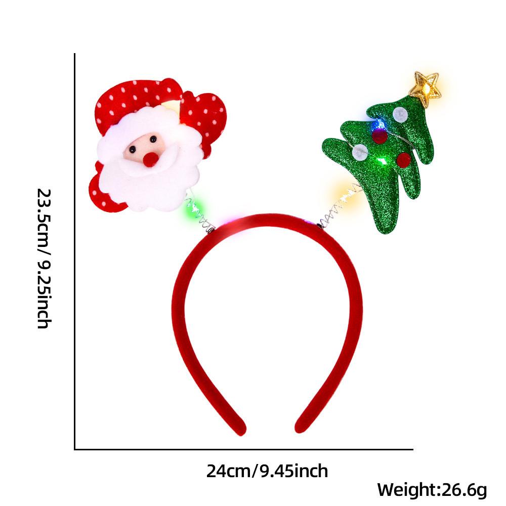 Christmas Festive Cartoon Headbands With Illuminated Reindeer Antlers Perfect For Parties Holiday