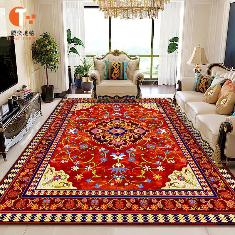 Turkish Bohemian Persian Area Rug Large Carpet Rug for Living Room Bedroom Sofa Doormat Decoration,Kitchen Non-slip Floor Mat