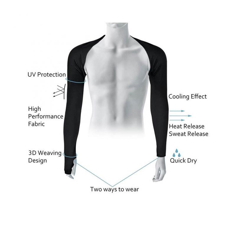 Pár chladivých návleků na paže pro dámy v létě, ochrana proti slunci, UV ochrana s otvorem pro prsty na golf, řízení auta, jízdu na koni, rybaření