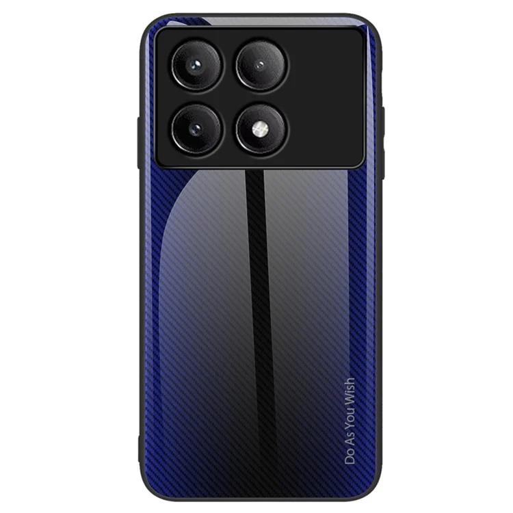 

Для Xiaomi Poco F6 Pro 5G Redmi K70 Pro 5G K70 5G TPU + закаленное стекло чехол для телефона с текстурой из углеродного волокна чехол для мобильного телефона