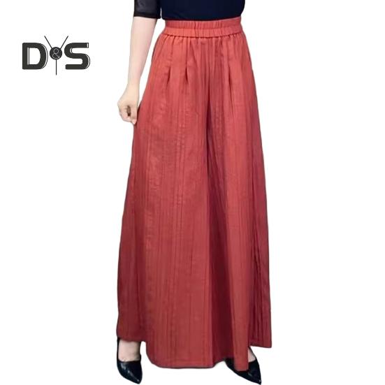 

Женские брюки, эластичные, с высокой талией, свободные, широкие, спортивные, повседневные брюки с карманами, однотонные, длинные брюки 3XL красный/оранжевый