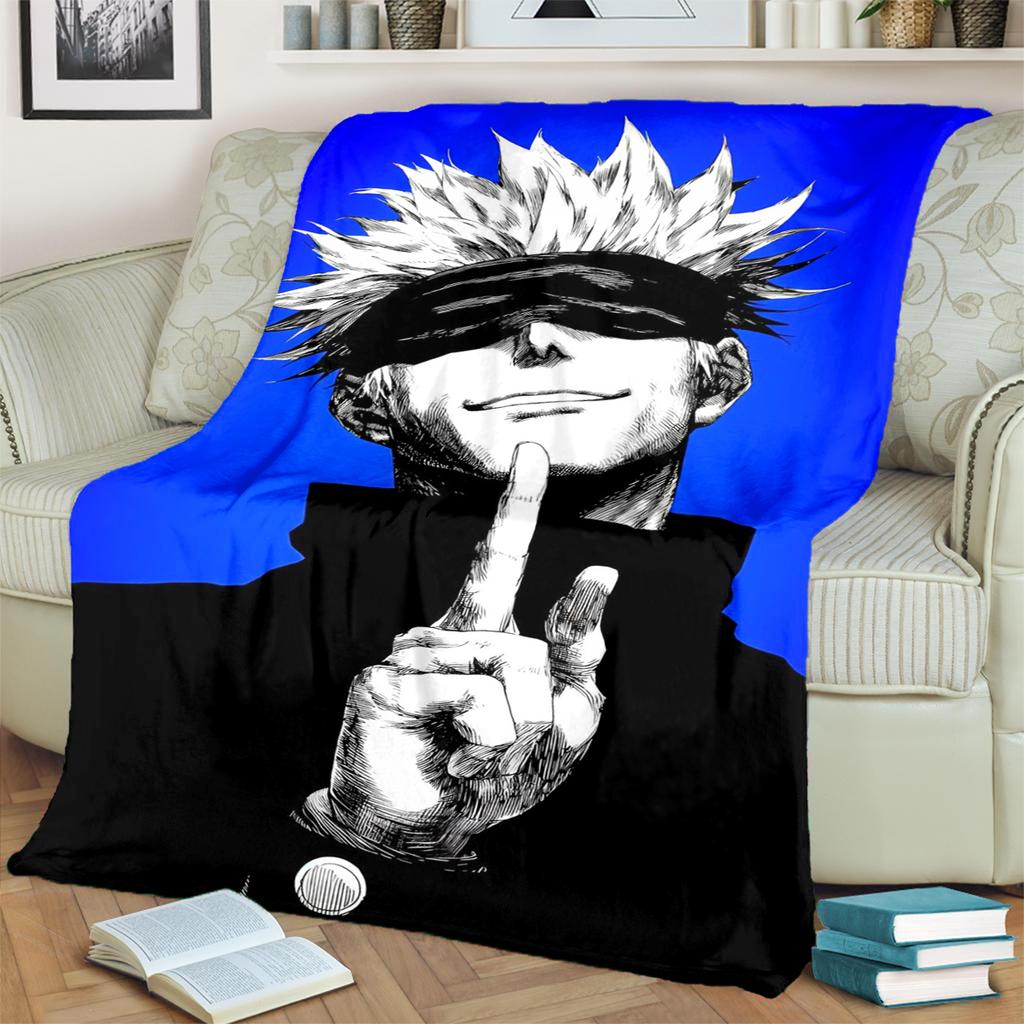 Jujutsu Kaisen Cozy Blanket Warm Flannel for Bedrooms, Sofas, Beds, Chairs, Picnics, Travel