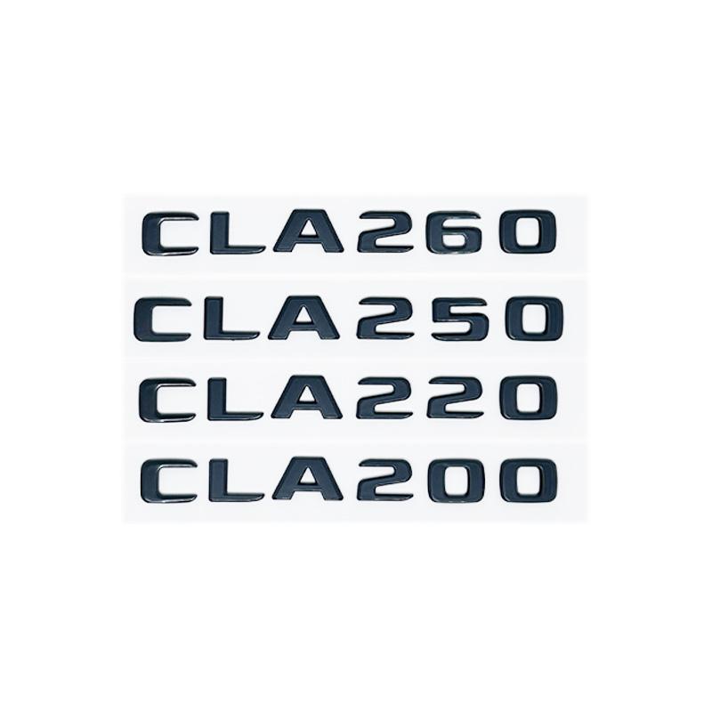 Car Trunk Letters Logo Emblem Badge Decals Sticker For Mercedes Benz CLA Class CLA35 CLA45 CLA260 CLA200 CLA180 CLA250 CLA220