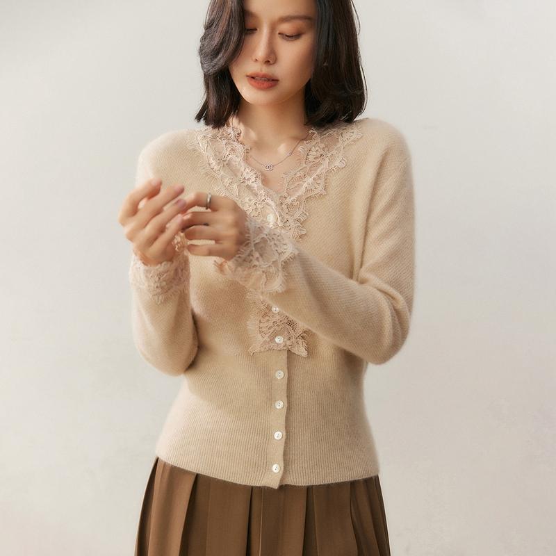 Qinghe 100% Czysty Kaszmir Sweter Damski - Ultra Miękki Luksusowy Zimowy Pulower