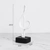 Creative Music Note Figurine Resin Statue Sculpture Artwork for and home Decoration