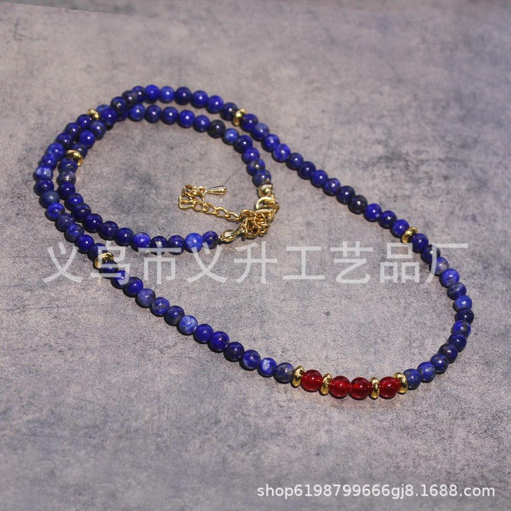 Lapislazuli Halskette Weiblichen Schmuck Frauen Choker Halsketten Femme Damen Party Halskette Modeschmuck