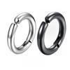 Titanium Steel Ear Hook Men's Ear Ring Without Ear Hole, No Piercing Ear Bar, Round Ear Stud, Circular Shape
