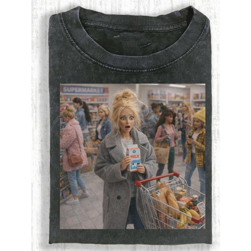 

European sizes Vintage Washed T-Shirt New Style Funny Neutral T Shirt Crew Neck Black Perfect for Daily Wear And Casual Outfits Great Gift for S чёрный