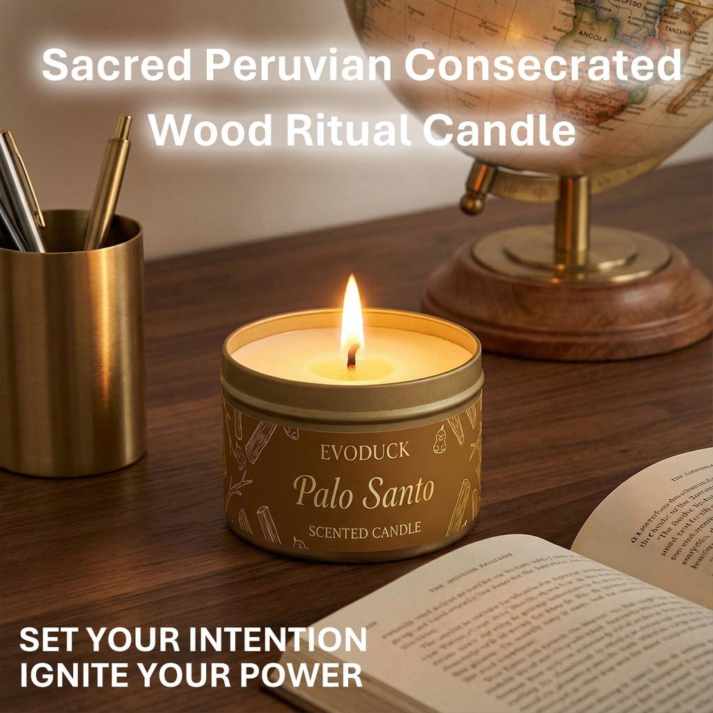 Palo Santo Scented Candles Premium Palo Santo Purify Elevate Energy Cleansing  Candle for Meditation Winter Gifts Gift For Woman