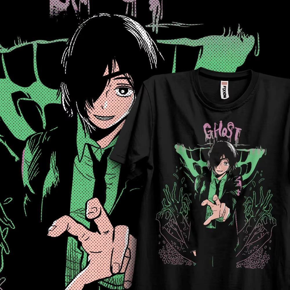

Chainsaw Unisex Anime HiUnisexo negra Printed Tshirt Unisexs and Womens Tshirt Unisexs Top Sports Tshirt 2026 Summer New S