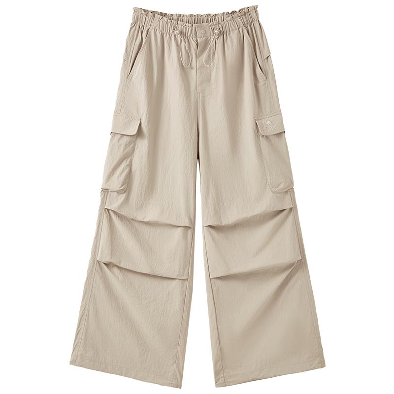

Camel Women s Lightweight Wide-Leg Cool-Feel Parachute Cargo Pants 2XL
