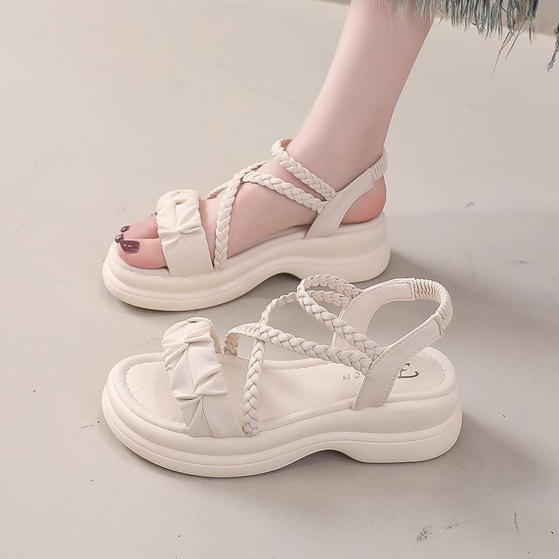 Ladies Shoes Roman Style Beach Platform Outdoor Women's Sandals 2025 Trending High Quality Footwear Summer Sale On The Best Shoe