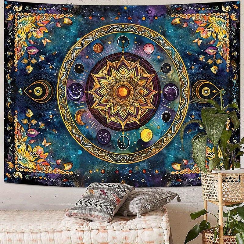 Cosmic Mandala Tapestry Background Cloth Hanging Cloth Bedroom Bedside Decorative Wall Cloth Rental Dormitory Tapestry