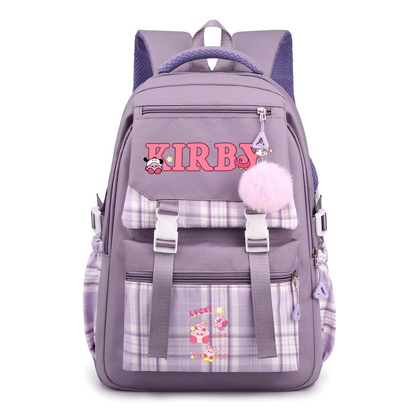 Super cute star card than high-value cartoon peripheral backpack for men and women, large-capacity weight reduction student schoolbag