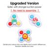3Pcs Suction Cup Spinning Cartoon Animal Spinner Toys Kids Window Baby High Chair Table Bath Travel Toy Gift