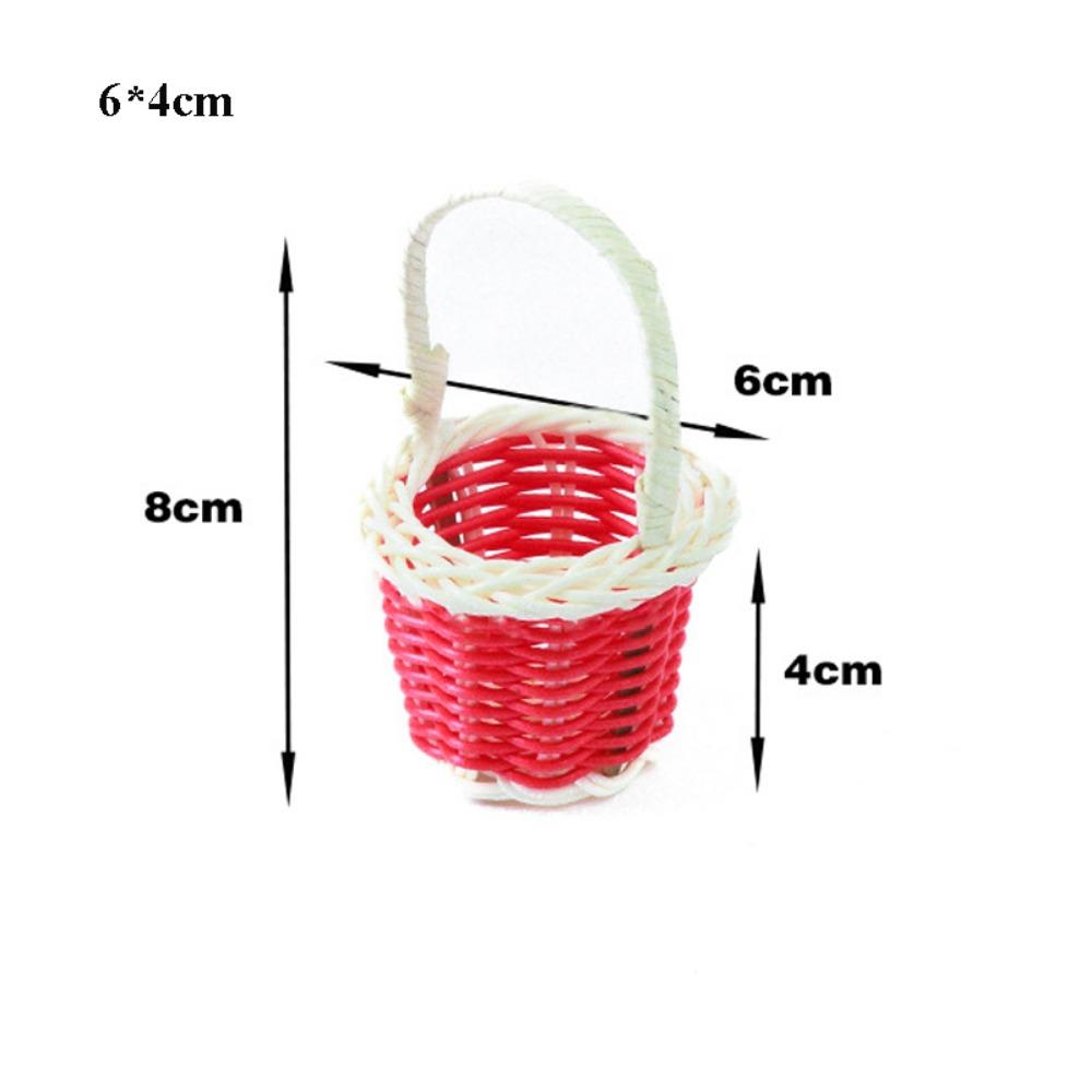 New Beautiful Handmade Flower Storage Basket Hand-Woven Round Shape Wicker Flower Basket Storage Baskets For Plant Home Wedding