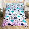 Cartoon Dinosaur Down Comforter Set Bedding Set 3-piece Duvet Cover Set