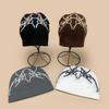 Cappello in Maglia Jacquard con Fantasia di Nicchia Americana Autunno Inverno Uomo e Donna Hip-Hop Street Dance Cappello Freddo Cappello a Pullover