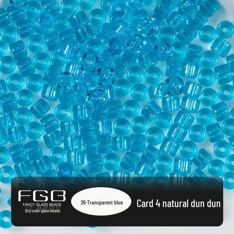 

Стеклянные бусины-бисер натурального цвета 4 мм, пухлые цилиндрические свободные бусины для изготовления украшений своими руками 30g (~230 beads)