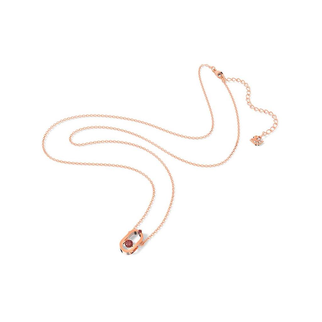 Swarovski Una North Rose Gold Plated Pendant Necklace With Cubic Zirconia Women necklace Red 5620550