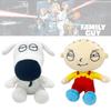 צעצוע קטיפה Family Guy חיה ממולאת מצוירת מצחיקה למעריצים 18*18 ס"מ קטיפה קצרה מילוי כותנת PP אריזת שקית רשת דמויות מצחיקות