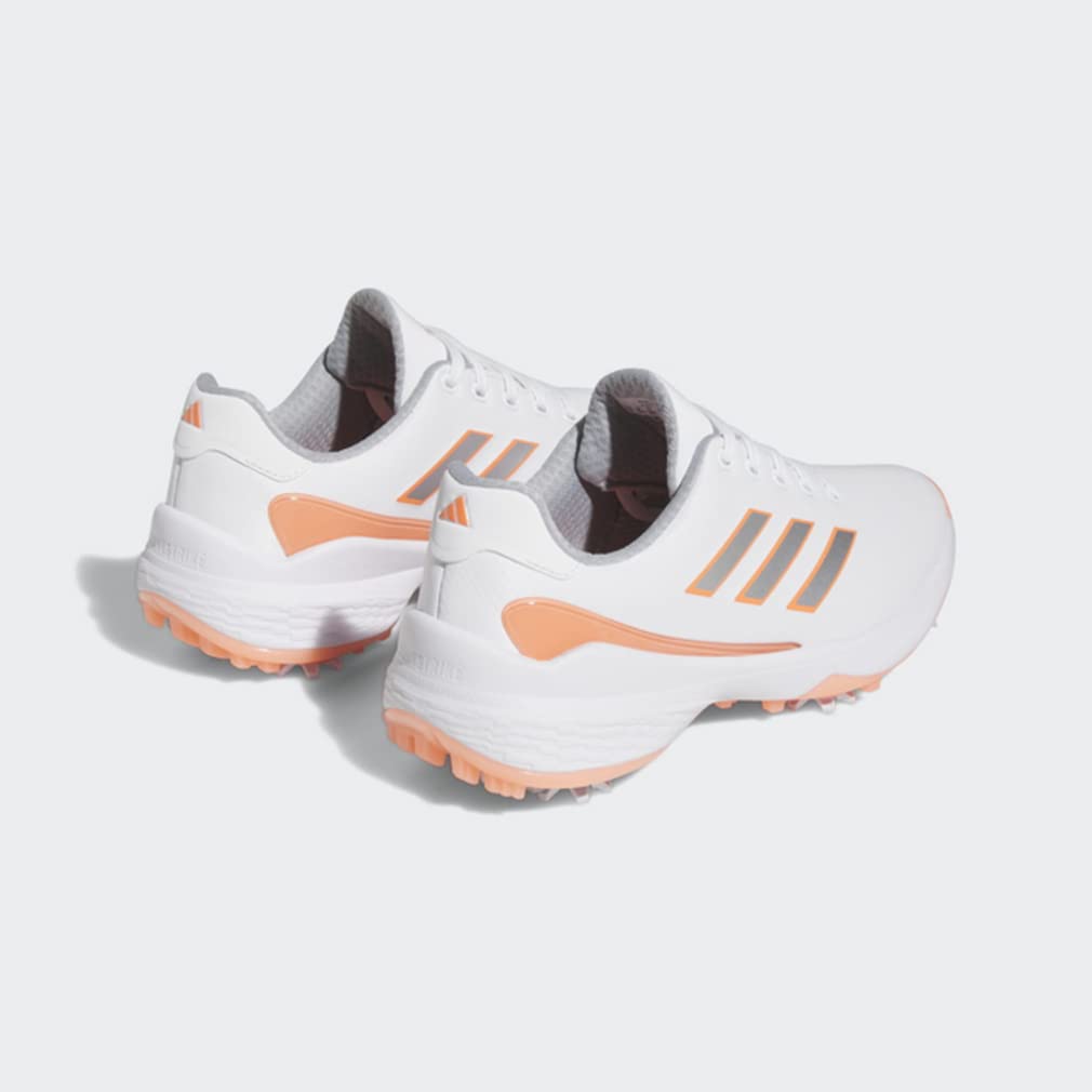 Zapatos de golf ZEDGE 23 Footwear Fusion cm M [Adidas Golf] Mujer Blanco/Plata Metalizado/Coral 24.0