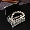 Elegant European Style Zinc Alloy Jewelry Box Storage Container For Necklace And Ring Accessories Storage
