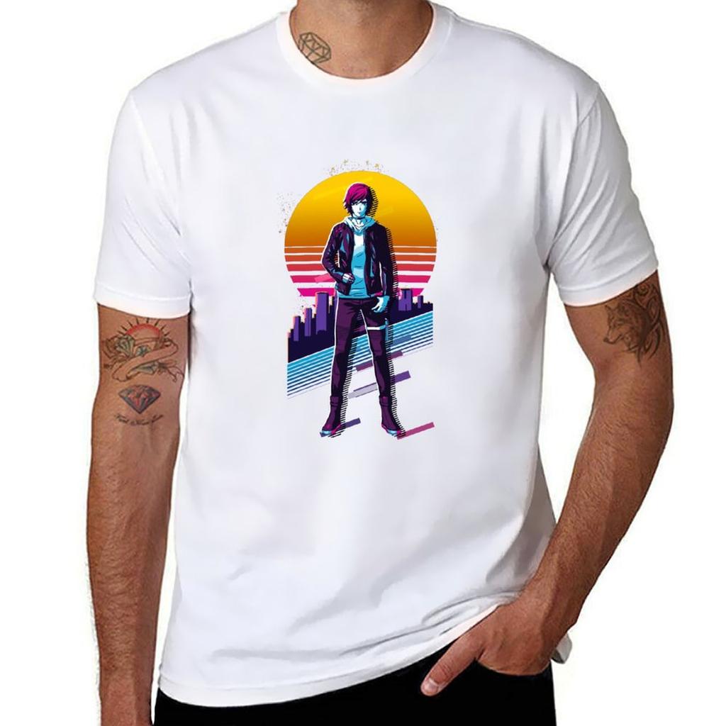 Akudama Drive Kurier 80er Retro T-Shirt Unisex T-Shirt Schweres Baumwoll-T-Shirt Unisex Designer-T-Shirts Für Unisex Schlank geschnittenes T-Shirt