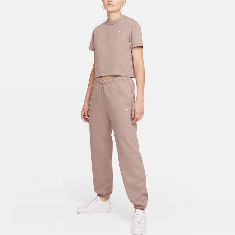 Nike Lab Fleece Jogger Pants Women Bottoms Brown DA0334-245